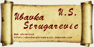 Ubavka Strugarević vizit kartica